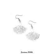 Boucles d'oreille - Estampes - Feuilles de Gingko